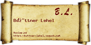 Büttner Lehel névjegykártya